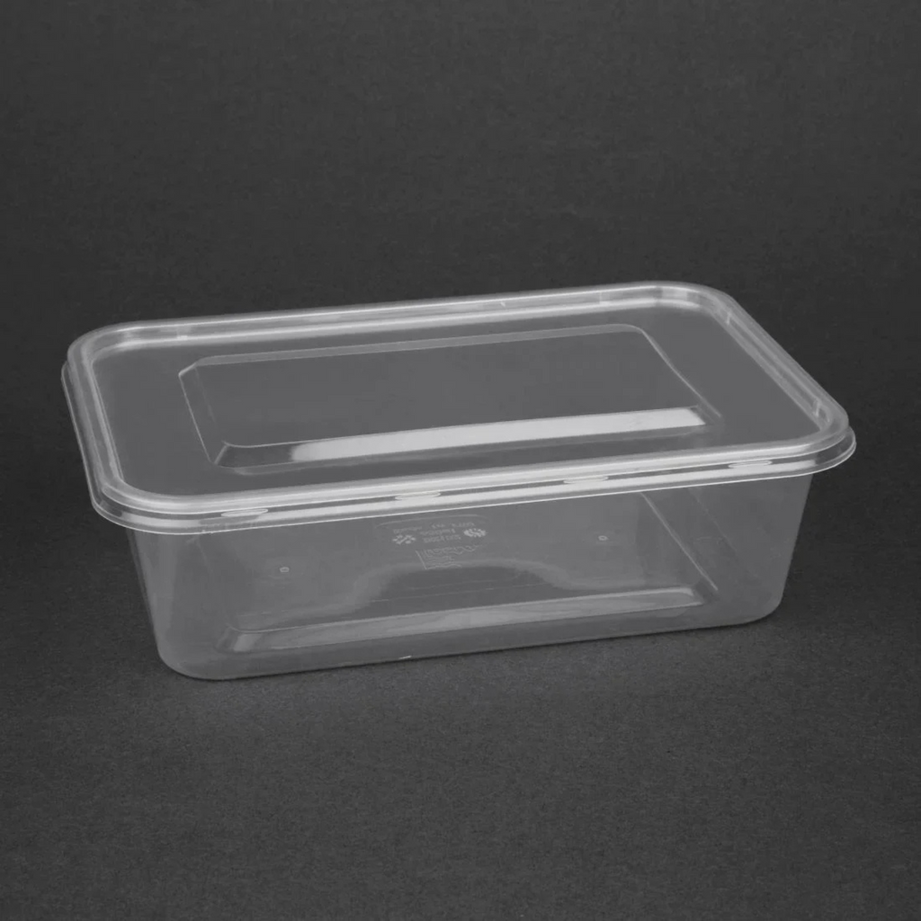 Premium Quality Plastic Microwaveable Containers with Lids (250pcs)