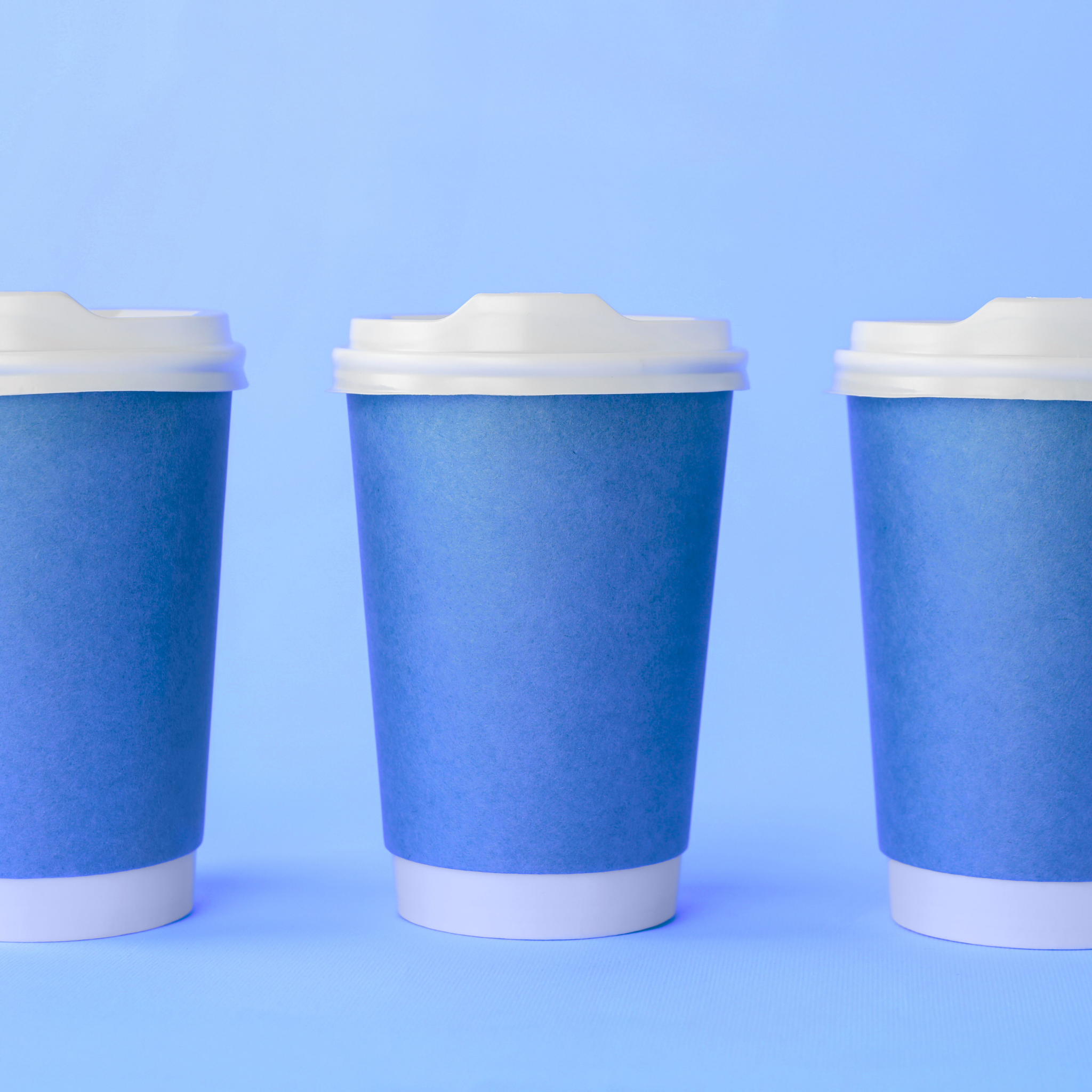 Premium - Coloured Double Walled Cups (500pcs)