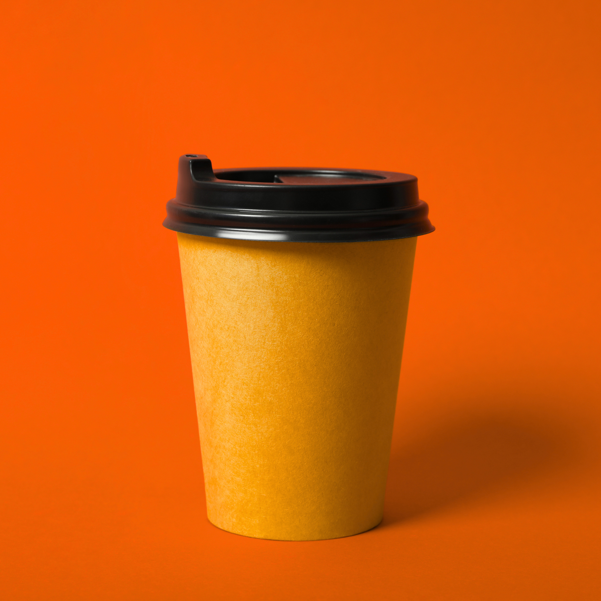 Premium Orange Single Walled Coffee Cup (1000pcs)