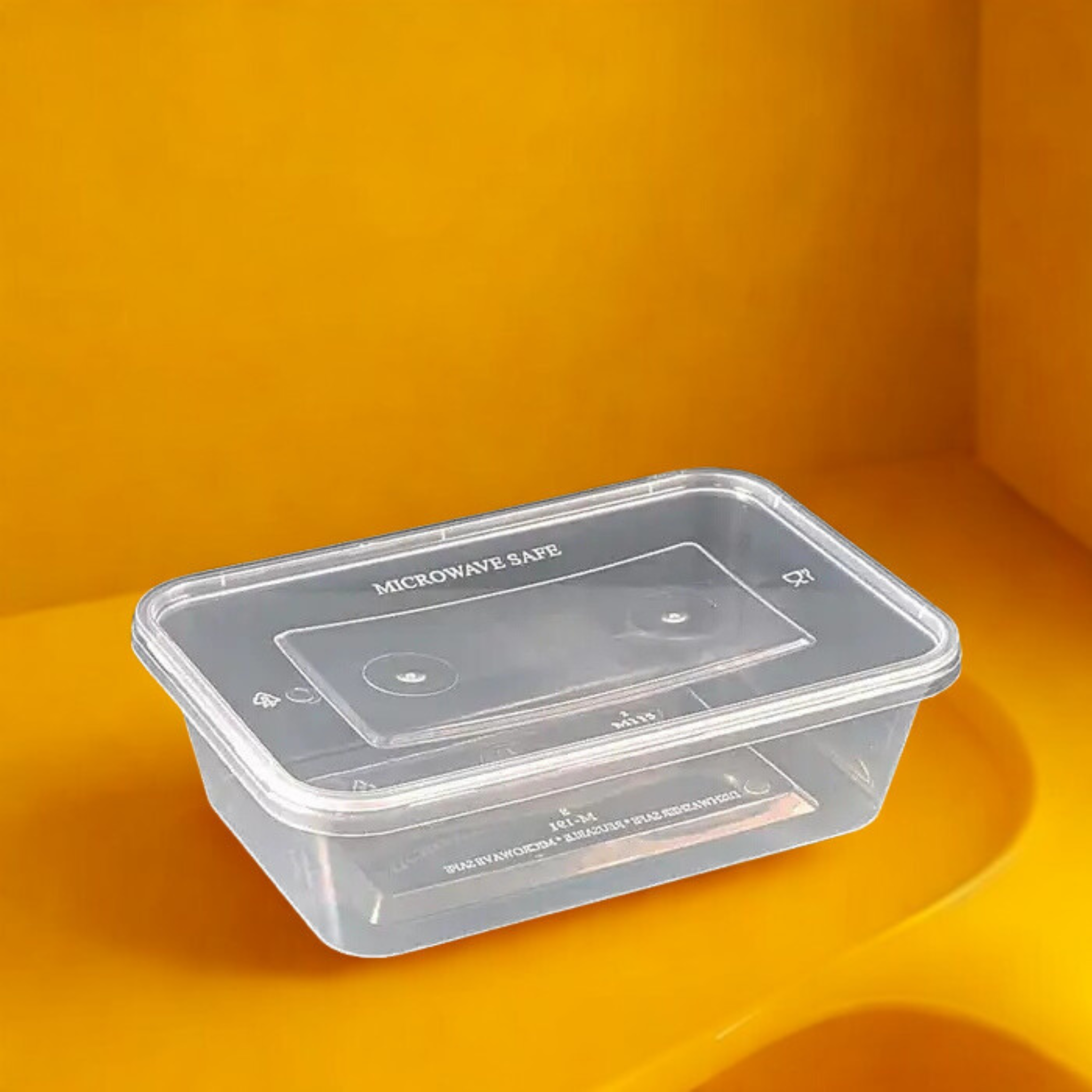 Premium Quality Plastic Microwaveable Containers with Lids (250pcs)