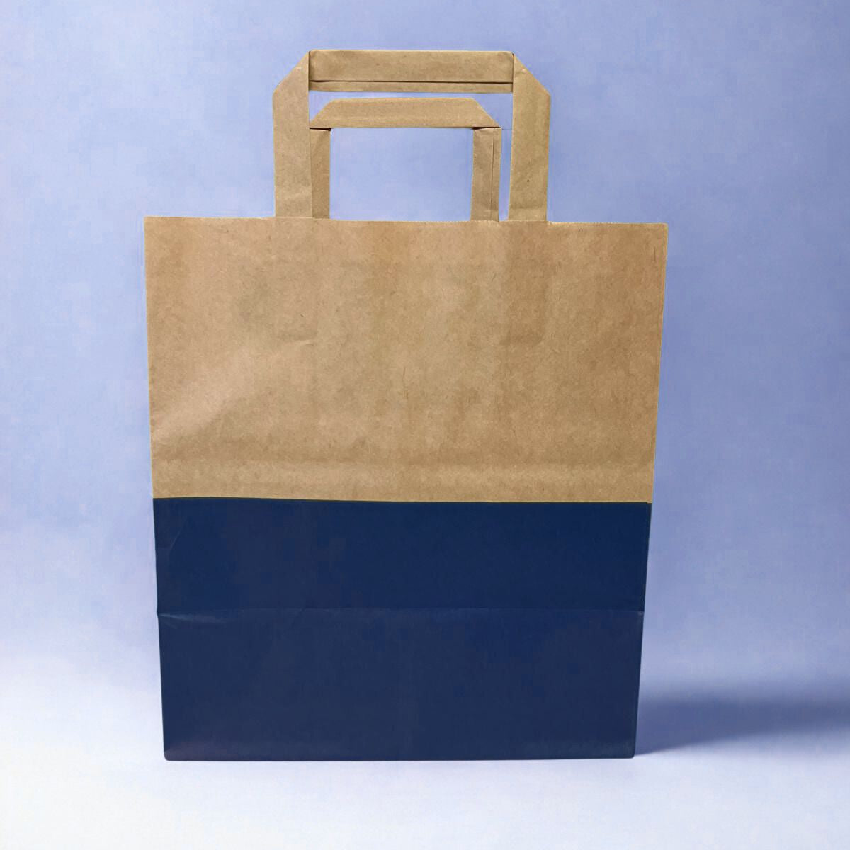 (PREORDER NOW!) Premium ANTI-RIP/TEAR Half Dipped NAVY Kraft Bags - LARGE (120pcs)