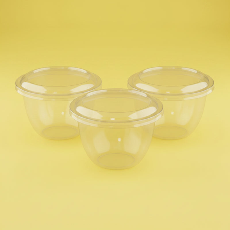 Plastic Clear Food Pots